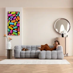 Leinwandbild Pastilla Colore 70x140cm