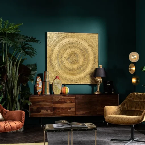 Objektbild Art Circle Gold 120x120cm