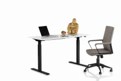 Schreibtisch Office Smart Schwarz Weiß 160x80