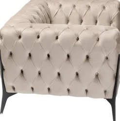 Sessel Bellissima Velvet Taupe 120cm