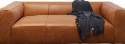 Sofa Cubetto Smart Leder Hellbraun 220cm