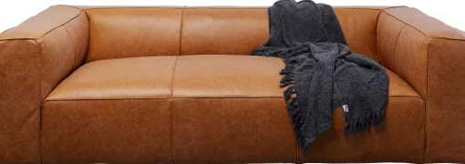 Sofa Cubetto Smart Leder Hellbraun 220cm