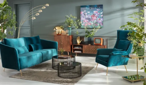 Sofa Vegas Forever 3-Sitzer Petrol