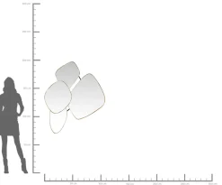 Spiegel Shapes 130x110cm