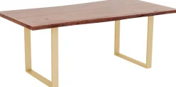 Tisch Harmony Dunkel Brass 160x80