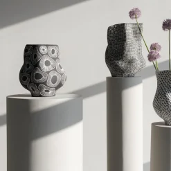 Vase Anemone Grau 33cm