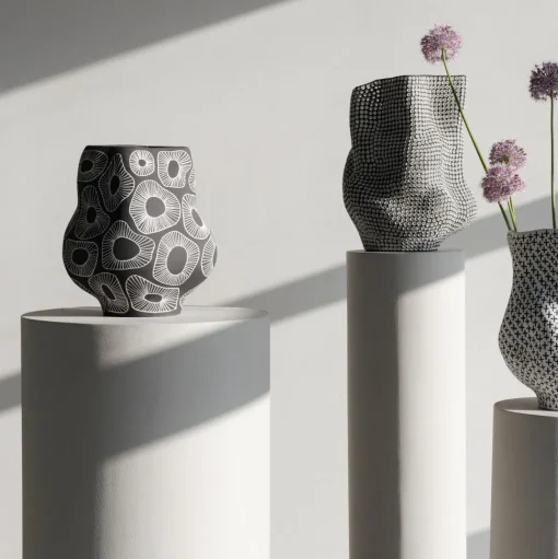 Vase Anemone Grau 33cm