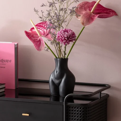 Vase Donna Schwarz 22cm