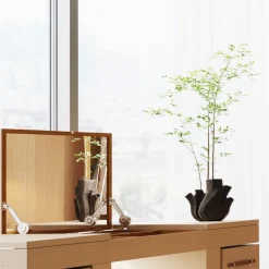 Vase Flame Schwarz 29cm