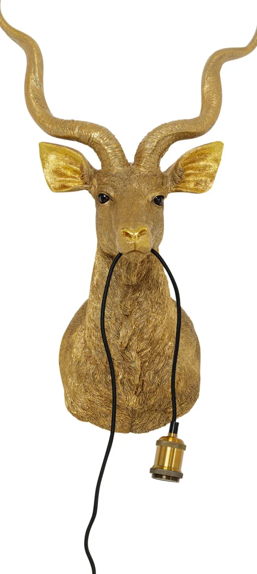 Wandleuchte Animal Goat Gold 45x74cm
