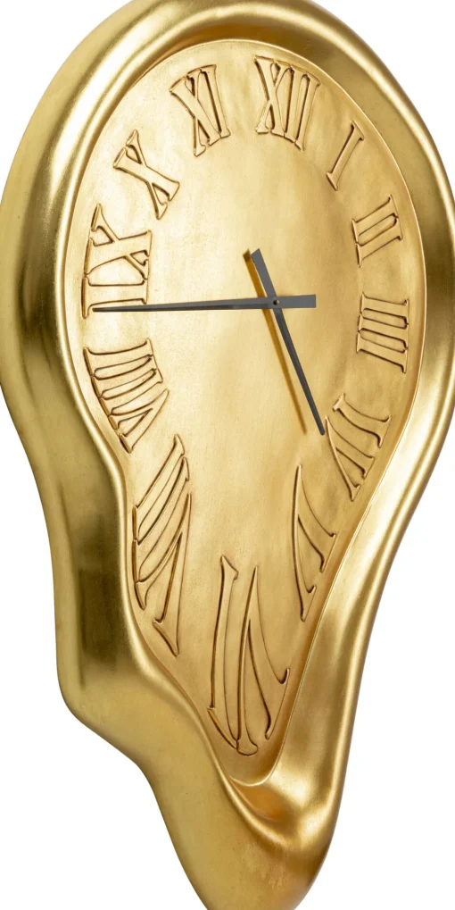 Wanduhr Big Drop Gold 92x127cm
