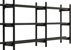 Weinregal Cape Town Schwarz 80x34cm